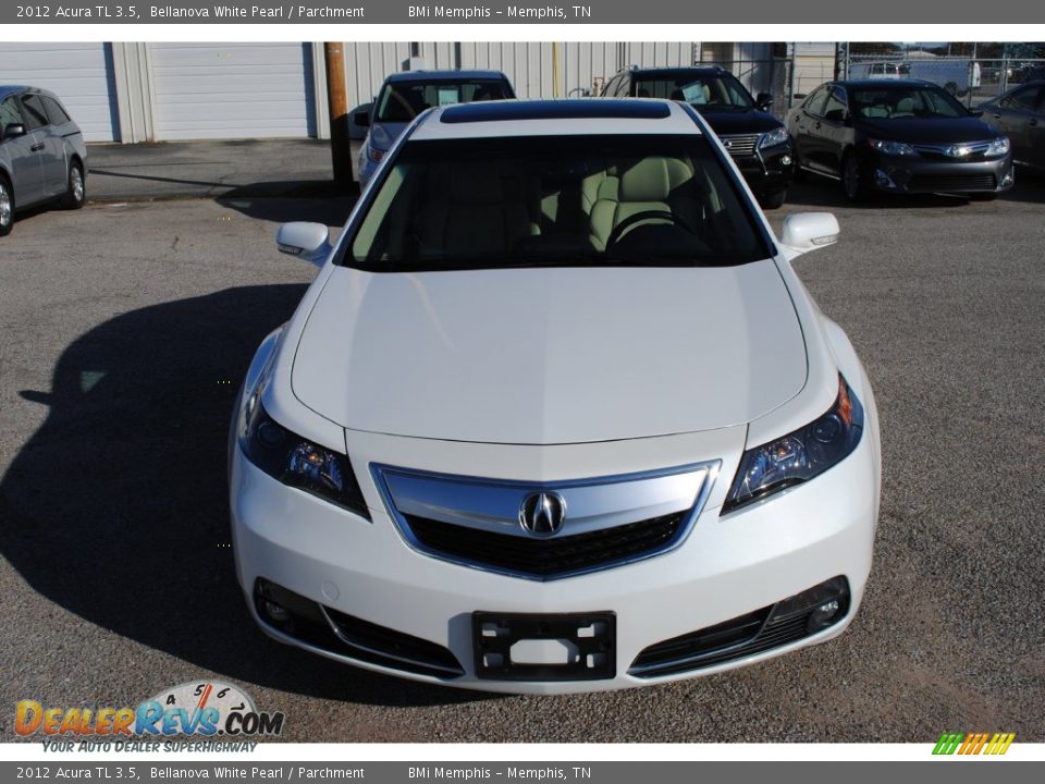 2012 Acura TL 3.5 Bellanova White Pearl / Parchment Photo #8