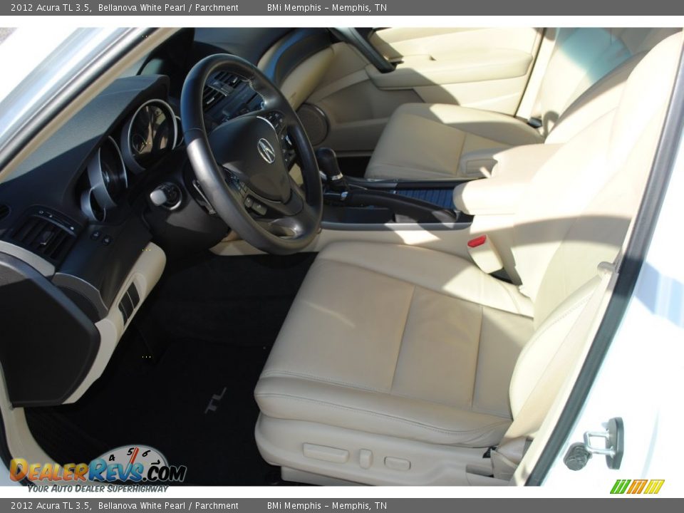 2012 Acura TL 3.5 Bellanova White Pearl / Parchment Photo #11
