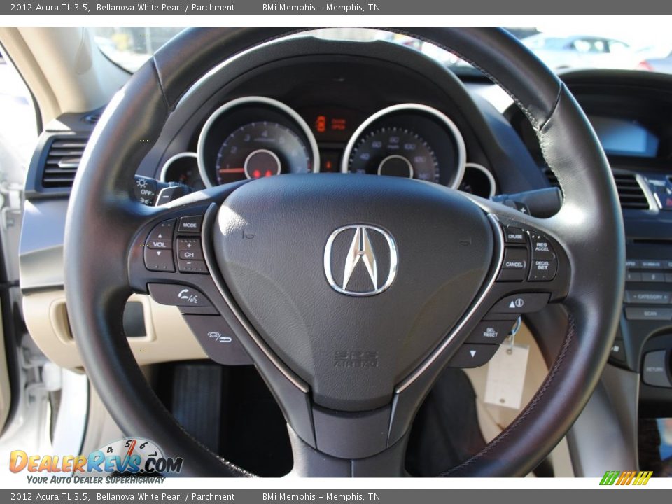 2012 Acura TL 3.5 Bellanova White Pearl / Parchment Photo #13