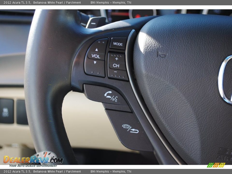 2012 Acura TL 3.5 Bellanova White Pearl / Parchment Photo #14