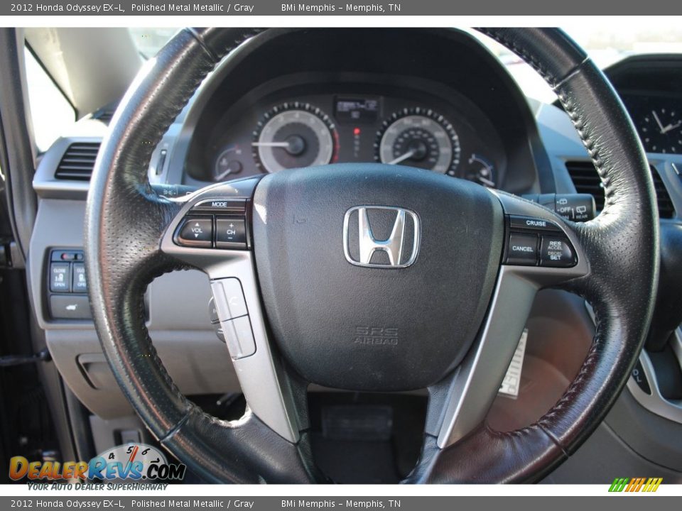2012 Honda Odyssey EX-L Polished Metal Metallic / Gray Photo #12