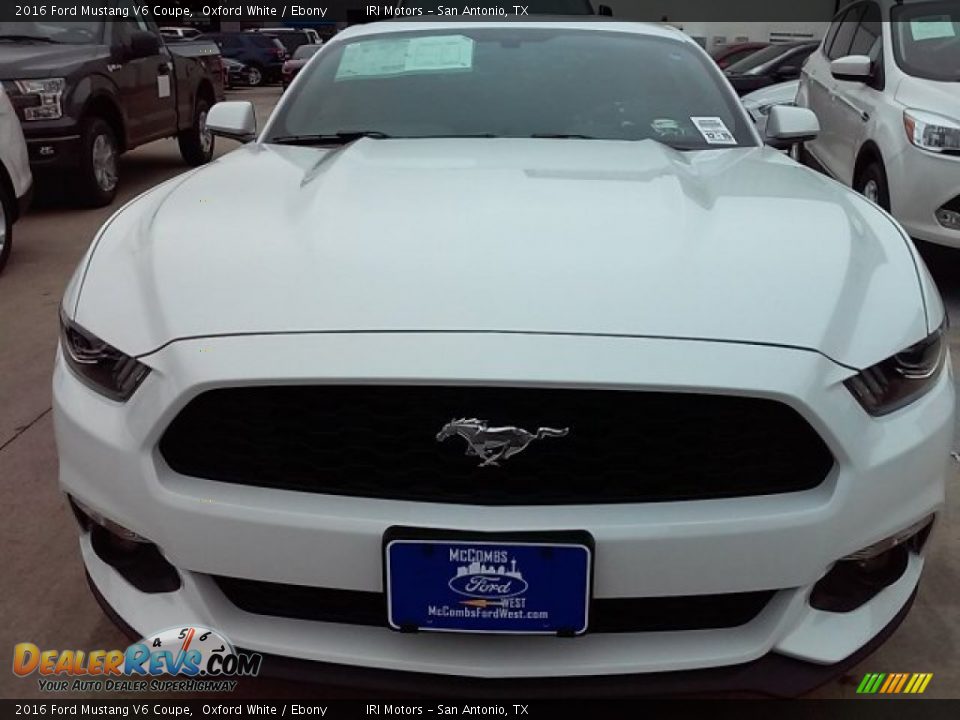 2016 Ford Mustang V6 Coupe Oxford White / Ebony Photo #4