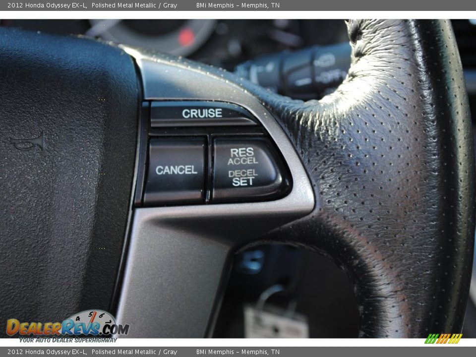 2012 Honda Odyssey EX-L Polished Metal Metallic / Gray Photo #14