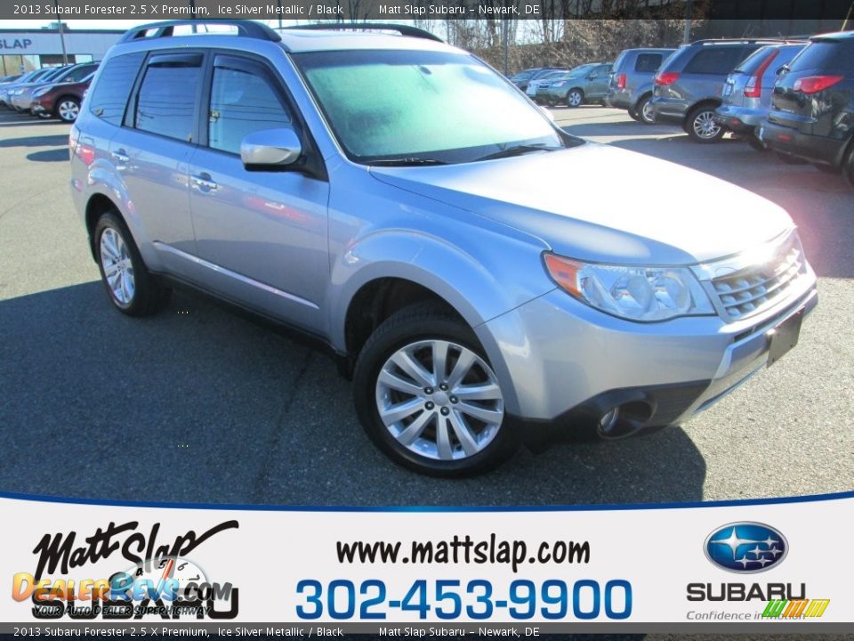 2013 Subaru Forester 2.5 X Premium Ice Silver Metallic / Black Photo #1