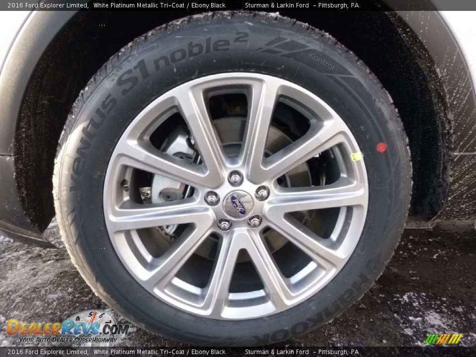 2016 Ford Explorer Limited White Platinum Metallic Tri-Coat / Ebony Black Photo #5