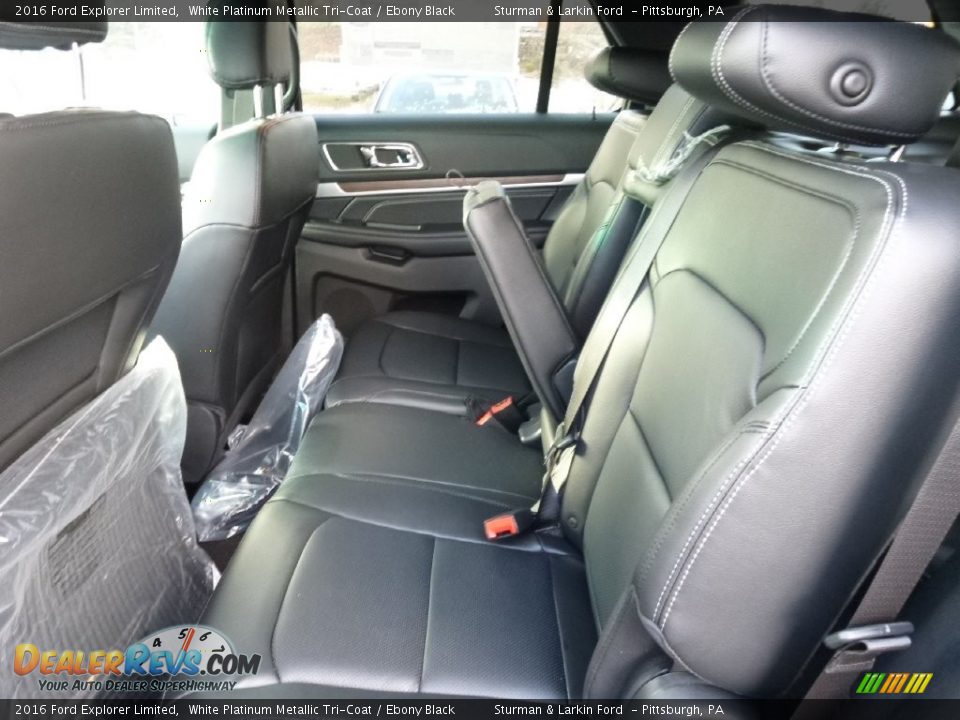 2016 Ford Explorer Limited White Platinum Metallic Tri-Coat / Ebony Black Photo #7