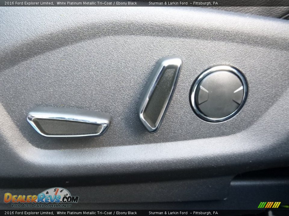 2016 Ford Explorer Limited White Platinum Metallic Tri-Coat / Ebony Black Photo #11