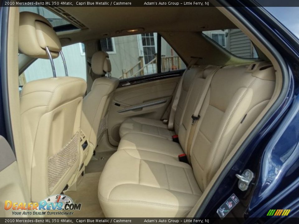 2010 Mercedes-Benz ML 350 4Matic Capri Blue Metallic / Cashmere Photo #16