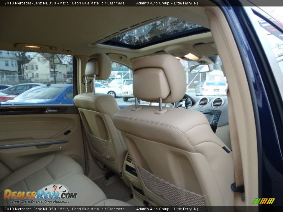 2010 Mercedes-Benz ML 350 4Matic Capri Blue Metallic / Cashmere Photo #20