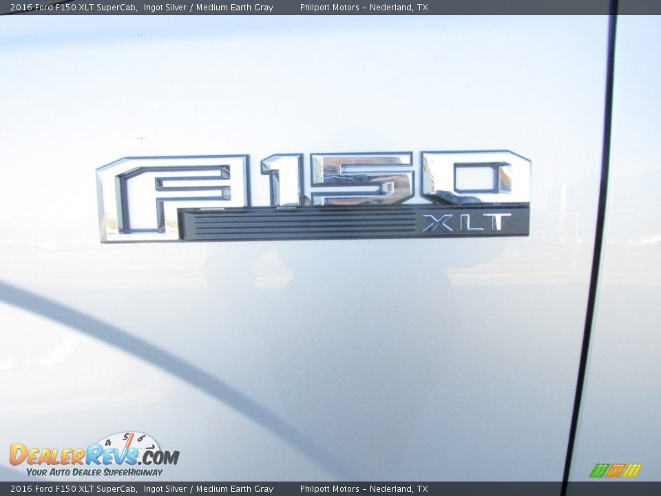 2016 Ford F150 XLT SuperCab Ingot Silver / Medium Earth Gray Photo #14