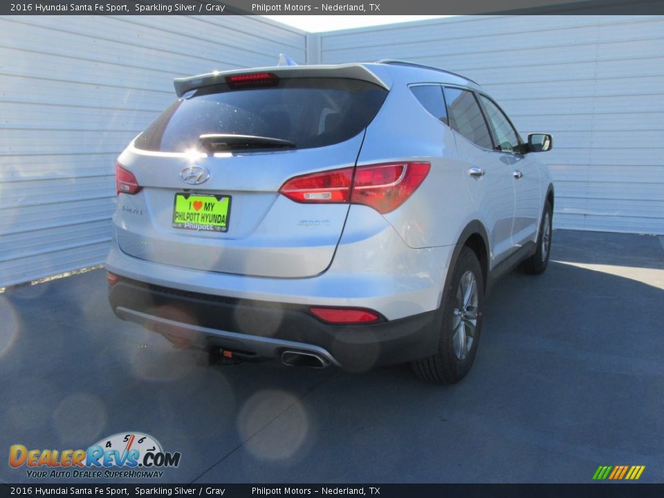 2016 Hyundai Santa Fe Sport Sparkling Silver / Gray Photo #4