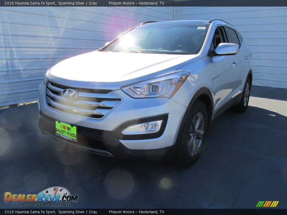 2016 Hyundai Santa Fe Sport Sparkling Silver / Gray Photo #7
