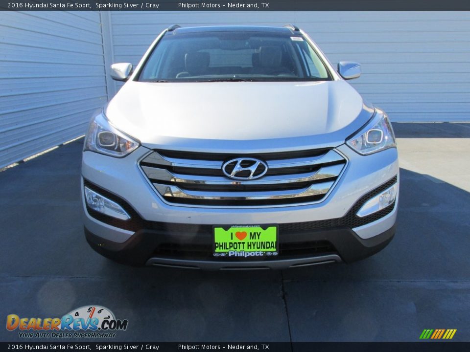 2016 Hyundai Santa Fe Sport Sparkling Silver / Gray Photo #8