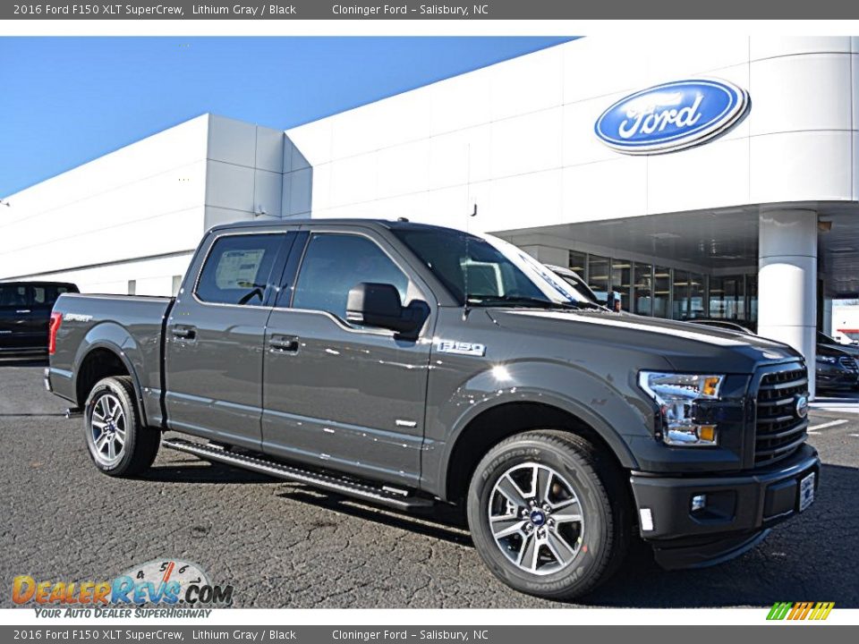 2016 Ford F150 XLT SuperCrew Lithium Gray / Black Photo #1