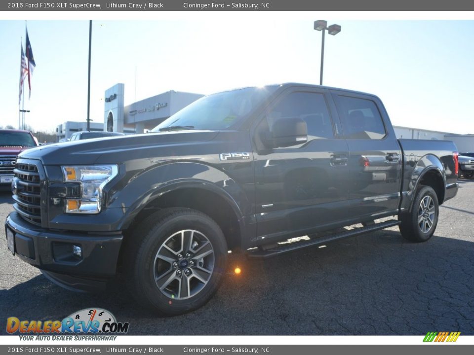 2016 Ford F150 XLT SuperCrew Lithium Gray / Black Photo #3