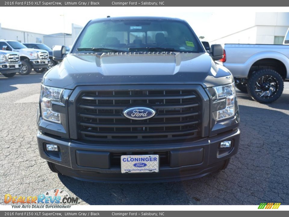 2016 Ford F150 XLT SuperCrew Lithium Gray / Black Photo #4