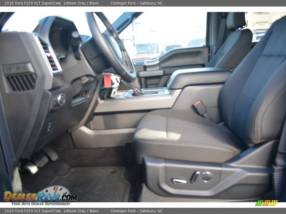 2016 Ford F150 XLT SuperCrew Lithium Gray / Black Photo #9