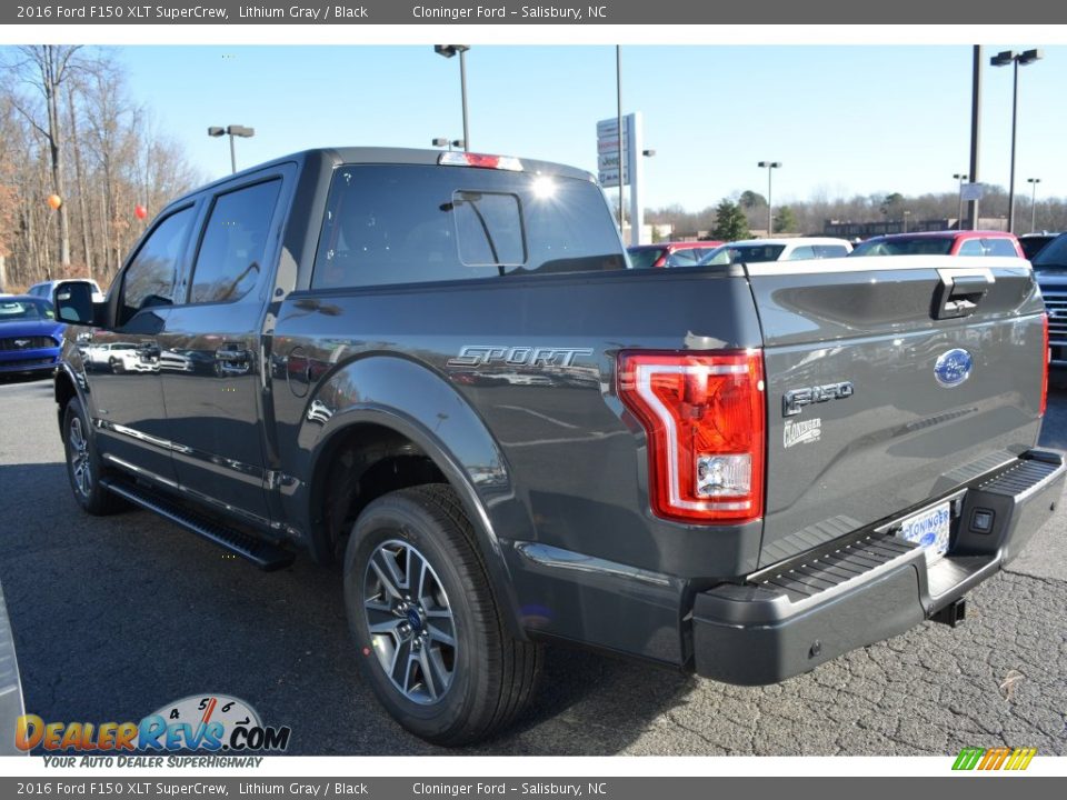 2016 Ford F150 XLT SuperCrew Lithium Gray / Black Photo #23