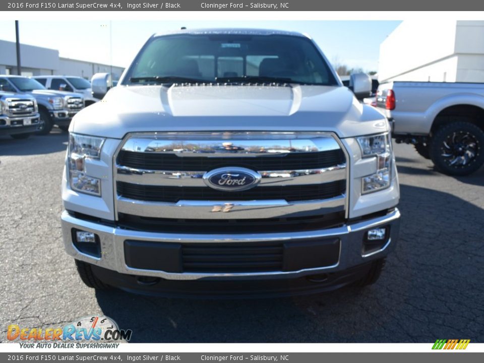 2016 Ford F150 Lariat SuperCrew 4x4 Ingot Silver / Black Photo #4