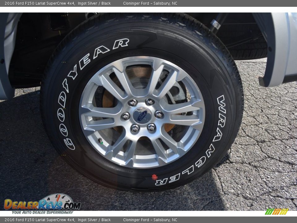 2016 Ford F150 Lariat SuperCrew 4x4 Ingot Silver / Black Photo #6
