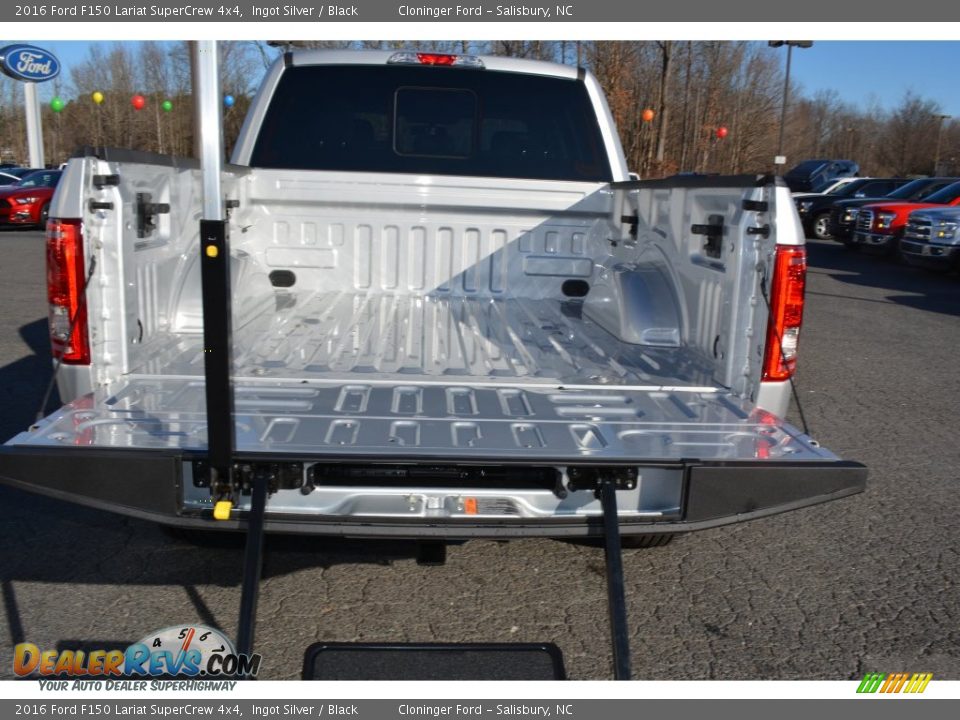2016 Ford F150 Lariat SuperCrew 4x4 Ingot Silver / Black Photo #7