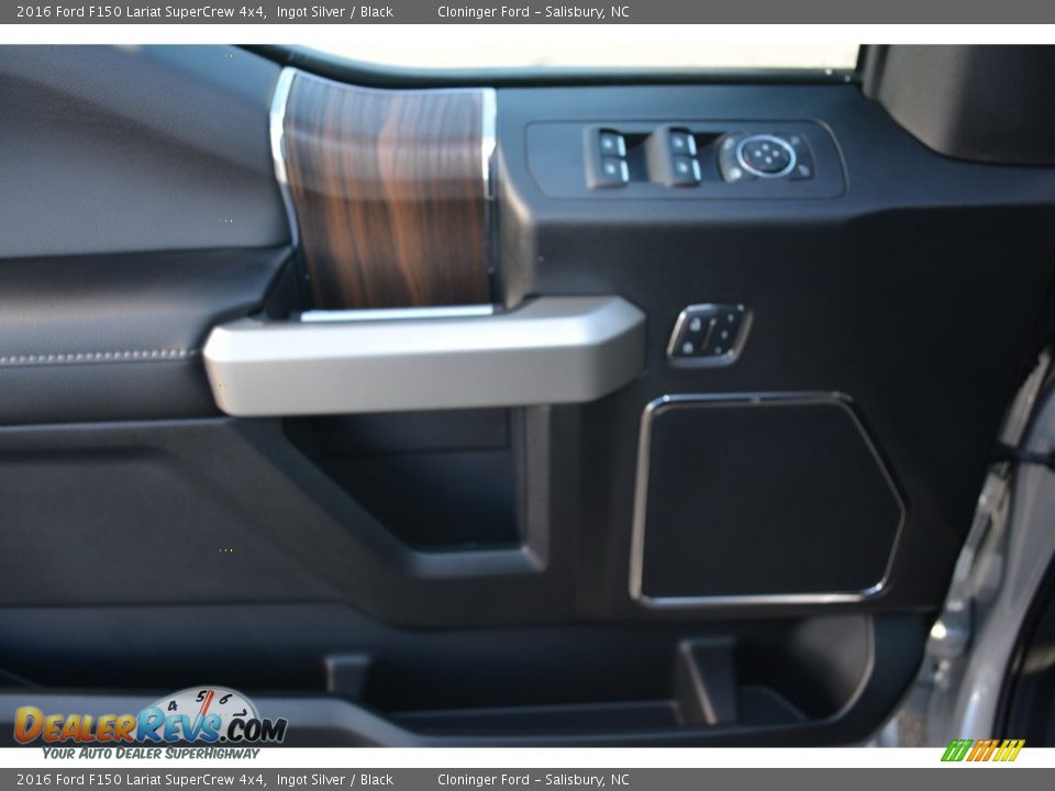 2016 Ford F150 Lariat SuperCrew 4x4 Ingot Silver / Black Photo #8