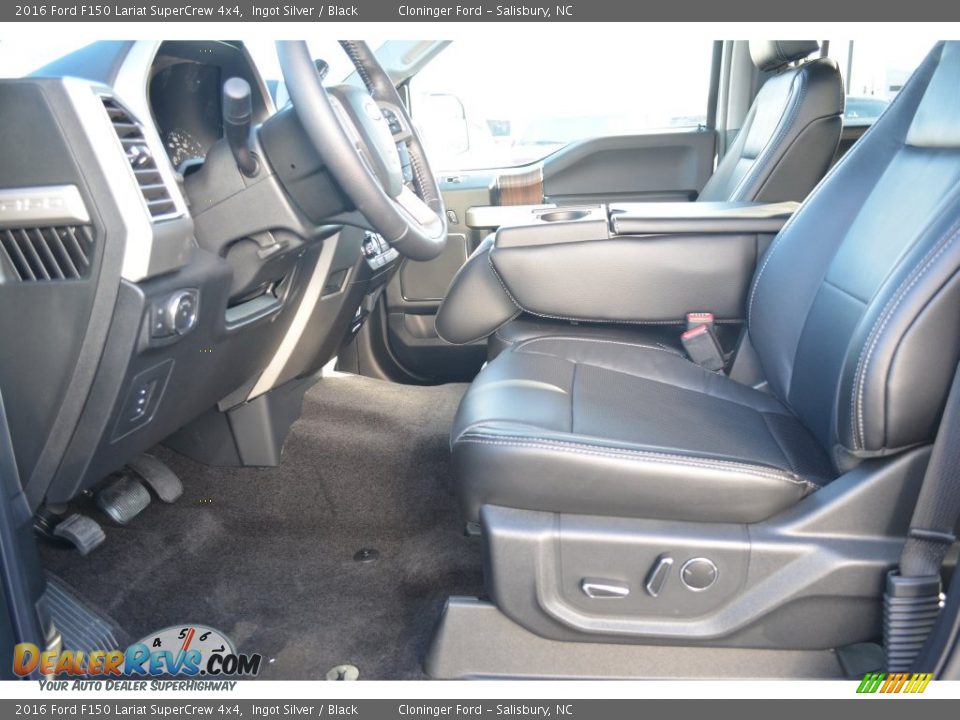 2016 Ford F150 Lariat SuperCrew 4x4 Ingot Silver / Black Photo #9