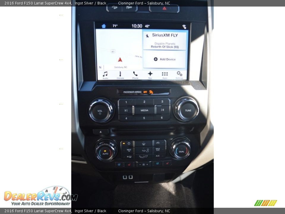2016 Ford F150 Lariat SuperCrew 4x4 Ingot Silver / Black Photo #12