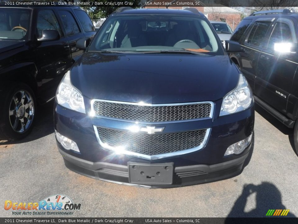 2011 Chevrolet Traverse LS Dark Blue Metallic / Dark Gray/Light Gray Photo #1