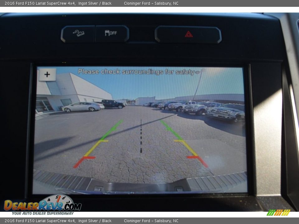 2016 Ford F150 Lariat SuperCrew 4x4 Ingot Silver / Black Photo #16