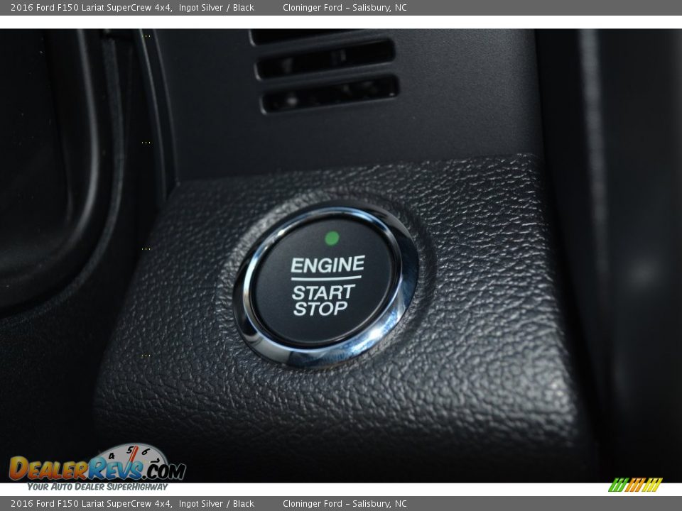 2016 Ford F150 Lariat SuperCrew 4x4 Ingot Silver / Black Photo #22