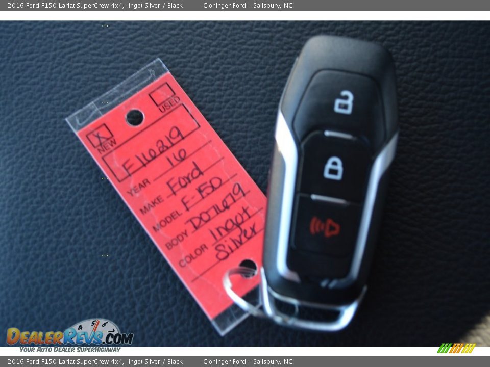 2016 Ford F150 Lariat SuperCrew 4x4 Ingot Silver / Black Photo #23