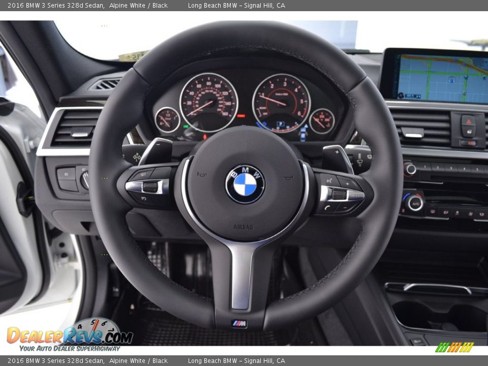 2016 BMW 3 Series 328d Sedan Alpine White / Black Photo #15