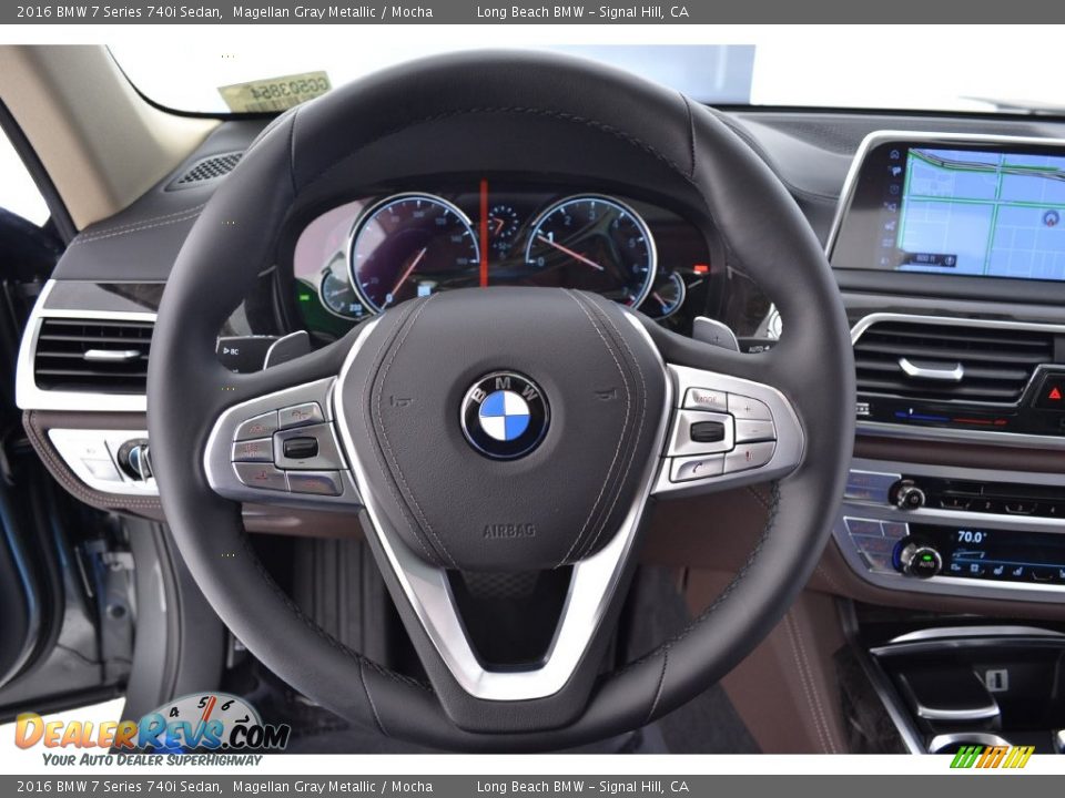 2016 BMW 7 Series 740i Sedan Steering Wheel Photo #15