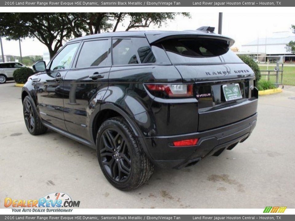 2016 Land Rover Range Rover Evoque HSE Dynamic Santorini Black Metalllic / Ebony/Vintage Tan Photo #9