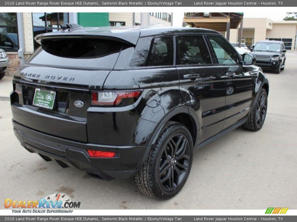 2016 Land Rover Range Rover Evoque HSE Dynamic Santorini Black Metalllic / Ebony/Vintage Tan Photo #11