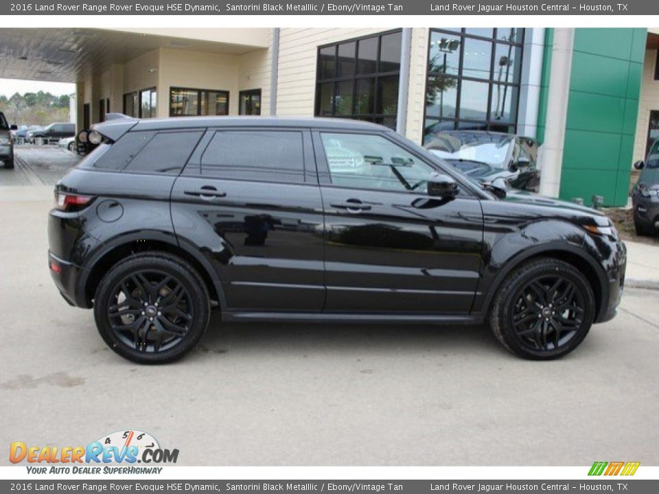 2016 Land Rover Range Rover Evoque HSE Dynamic Santorini Black Metalllic / Ebony/Vintage Tan Photo #12