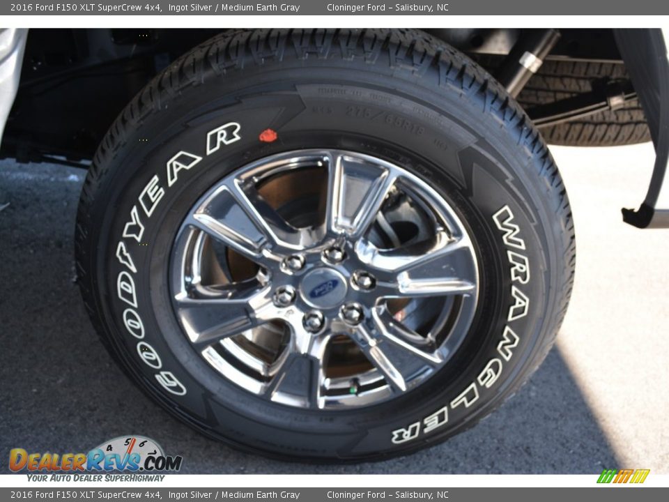 2016 Ford F150 XLT SuperCrew 4x4 Ingot Silver / Medium Earth Gray Photo #6