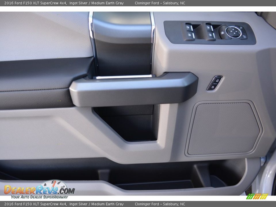 2016 Ford F150 XLT SuperCrew 4x4 Ingot Silver / Medium Earth Gray Photo #8