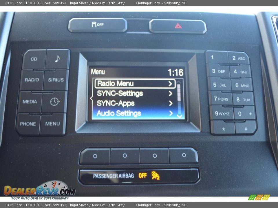 2016 Ford F150 XLT SuperCrew 4x4 Ingot Silver / Medium Earth Gray Photo #13