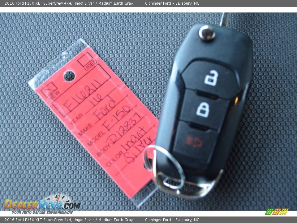2016 Ford F150 XLT SuperCrew 4x4 Ingot Silver / Medium Earth Gray Photo #19