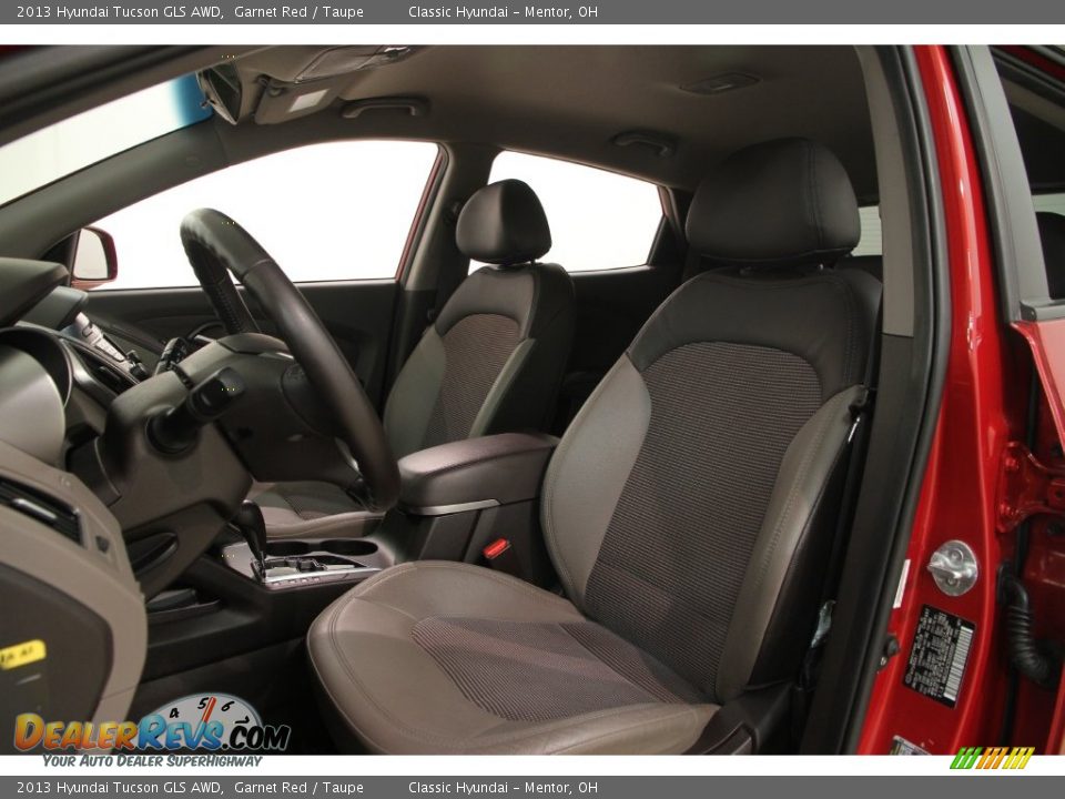 2013 Hyundai Tucson GLS AWD Garnet Red / Taupe Photo #5