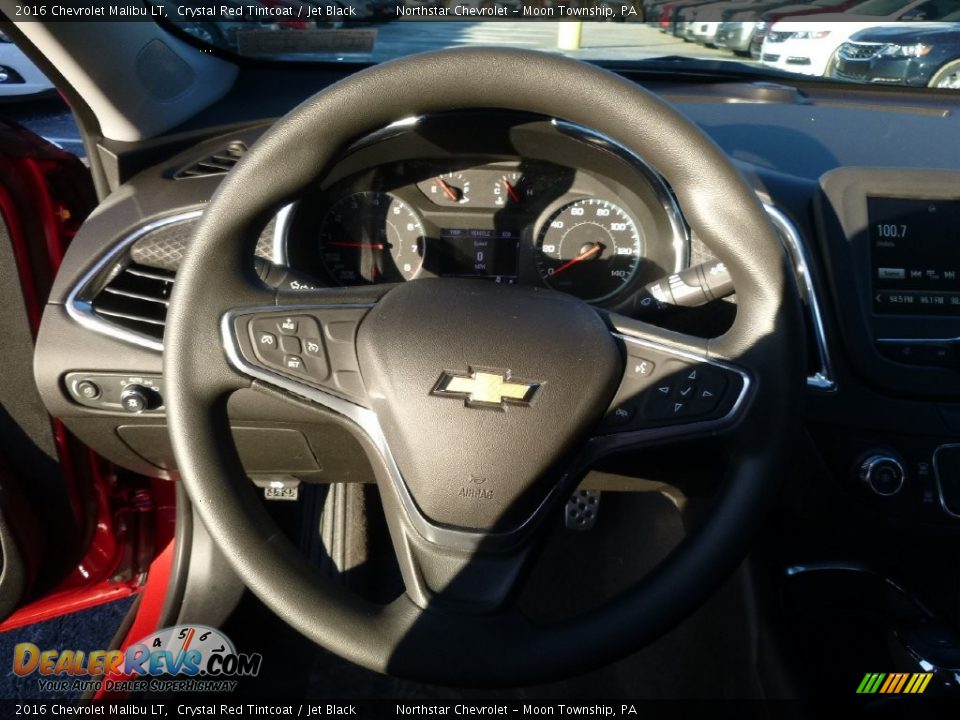 2016 Chevrolet Malibu LT Crystal Red Tintcoat / Jet Black Photo #17
