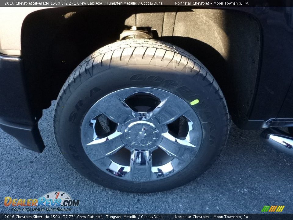 2016 Chevrolet Silverado 1500 LTZ Z71 Crew Cab 4x4 Tungsten Metallic / Cocoa/Dune Photo #9