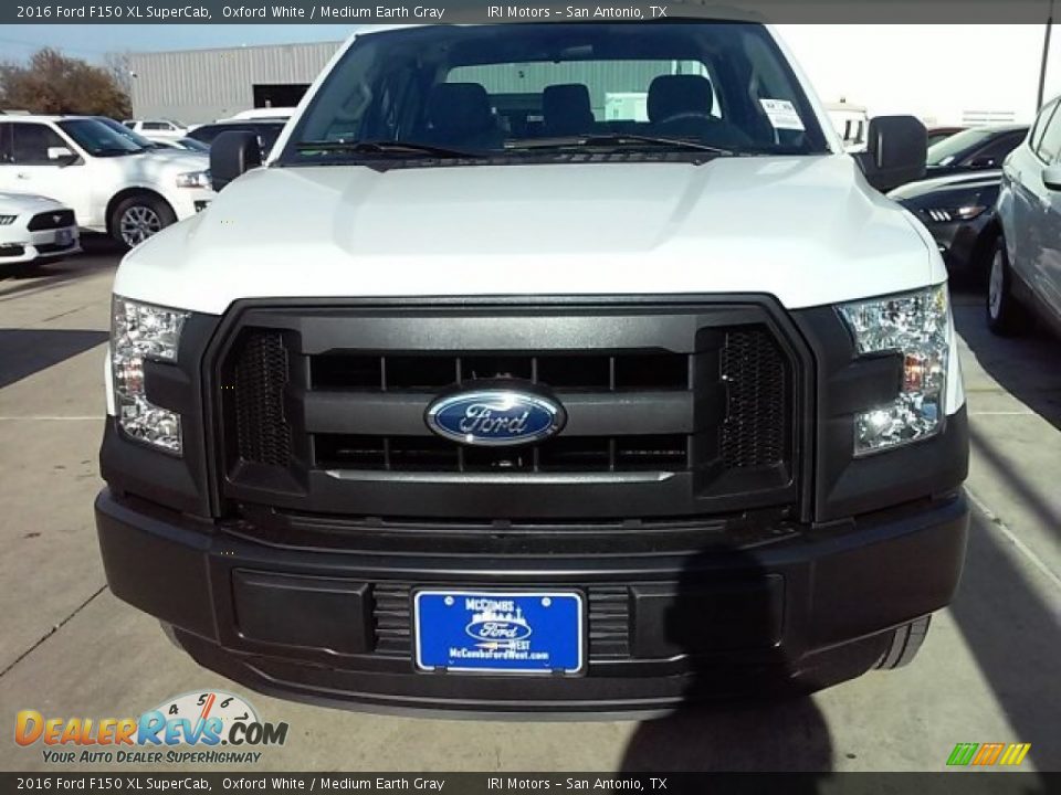 2016 Ford F150 XL SuperCab Oxford White / Medium Earth Gray Photo #7