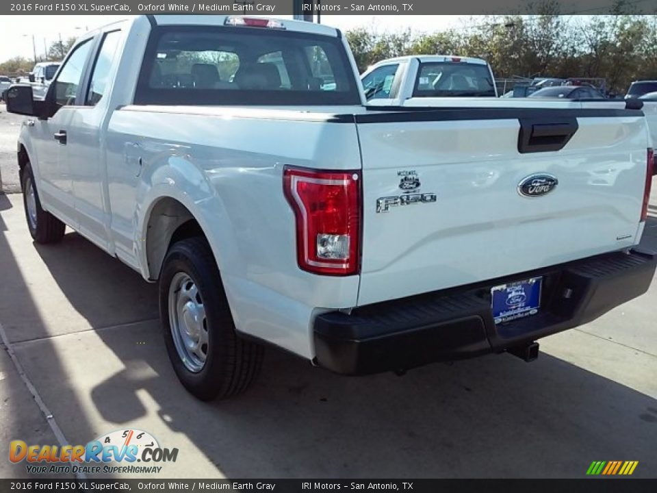 2016 Ford F150 XL SuperCab Oxford White / Medium Earth Gray Photo #10