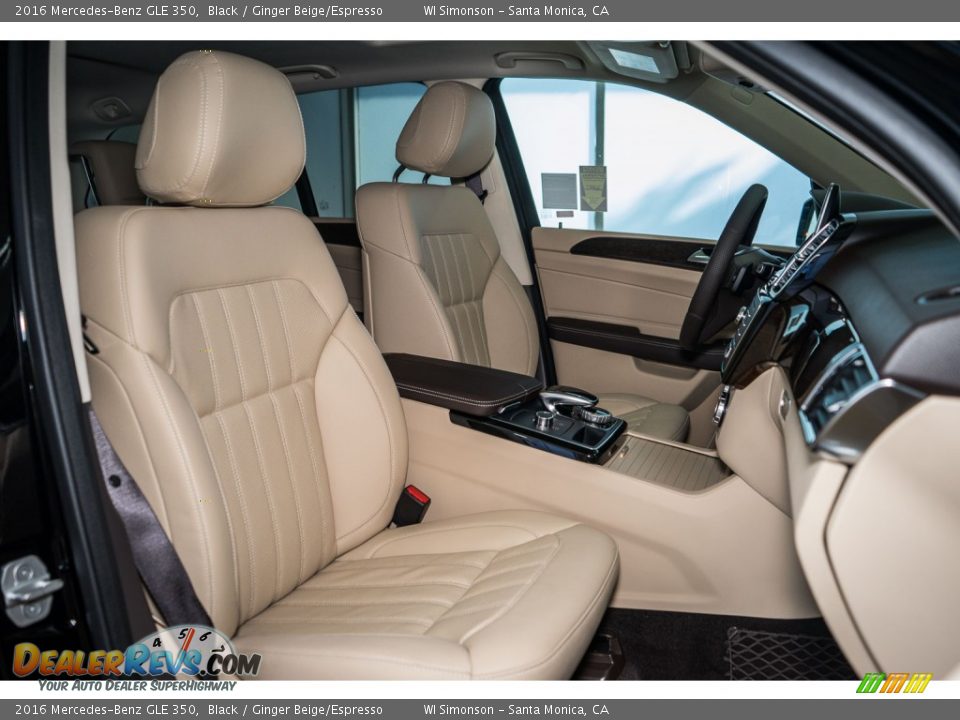 2016 Mercedes-Benz GLE 350 Black / Ginger Beige/Espresso Photo #2