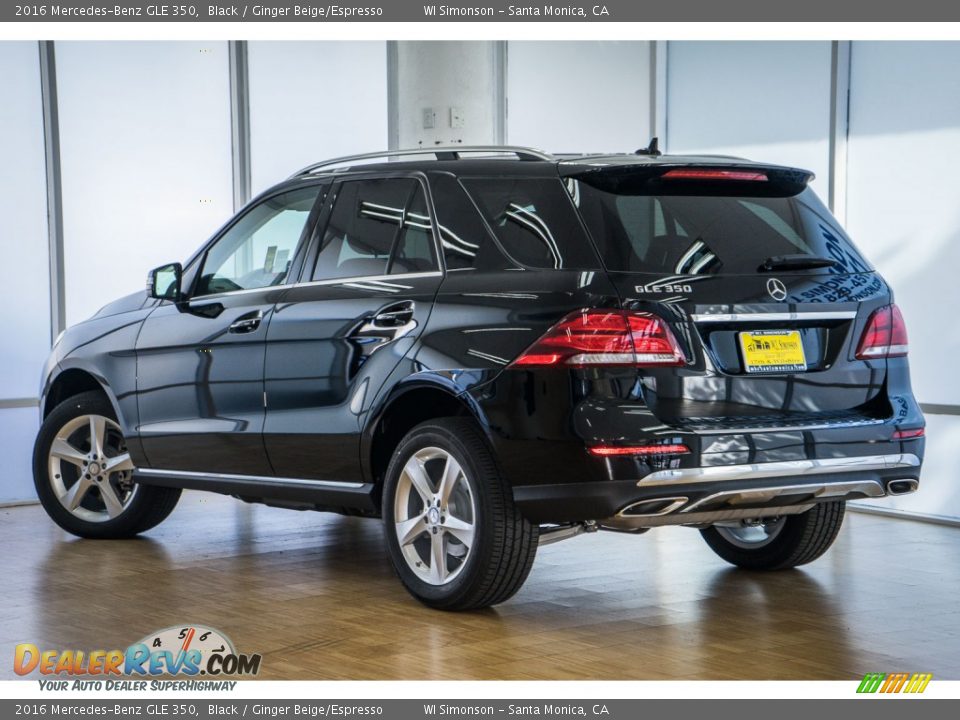 2016 Mercedes-Benz GLE 350 Black / Ginger Beige/Espresso Photo #3