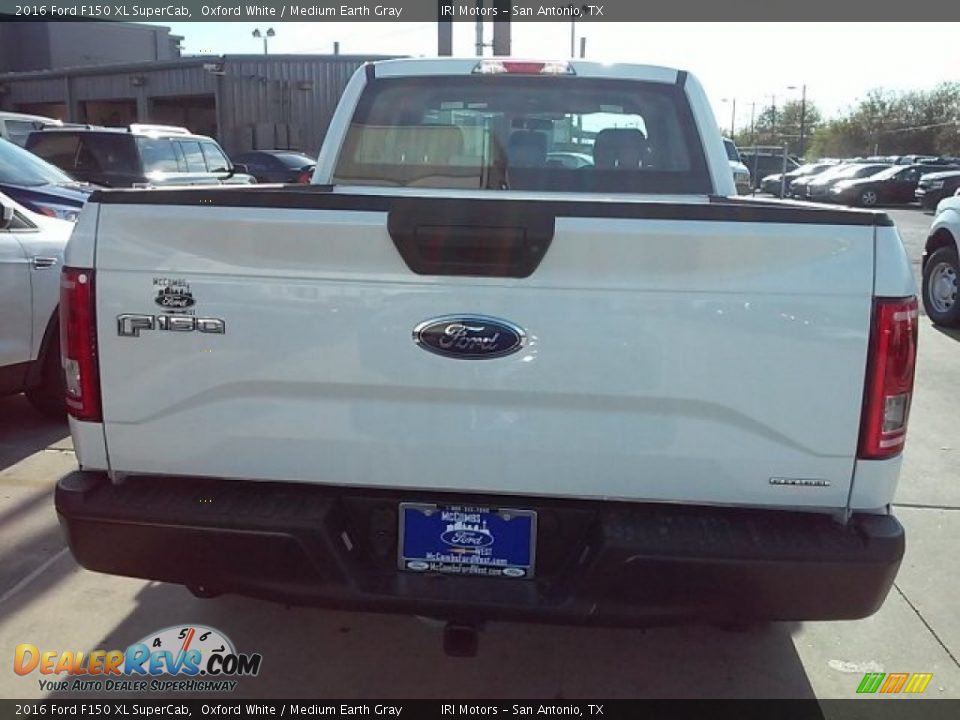 2016 Ford F150 XL SuperCab Oxford White / Medium Earth Gray Photo #13