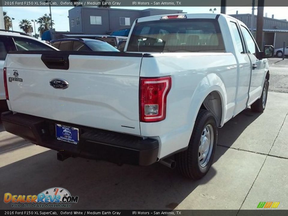 2016 Ford F150 XL SuperCab Oxford White / Medium Earth Gray Photo #14